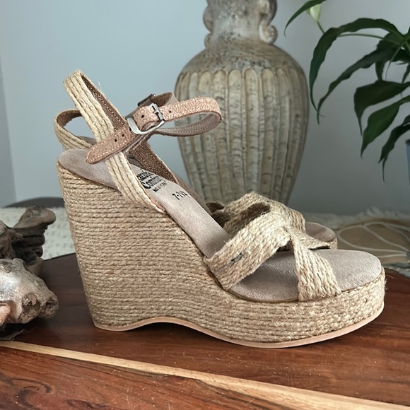 natural comfort Shoes 97 Vintage Natural Twine Platform And Wedge